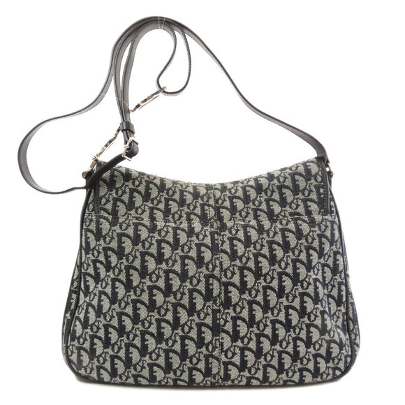 Christian Dior Trotter Pattern Logo Shoulder Bag Canvas - Picture 2 of 9